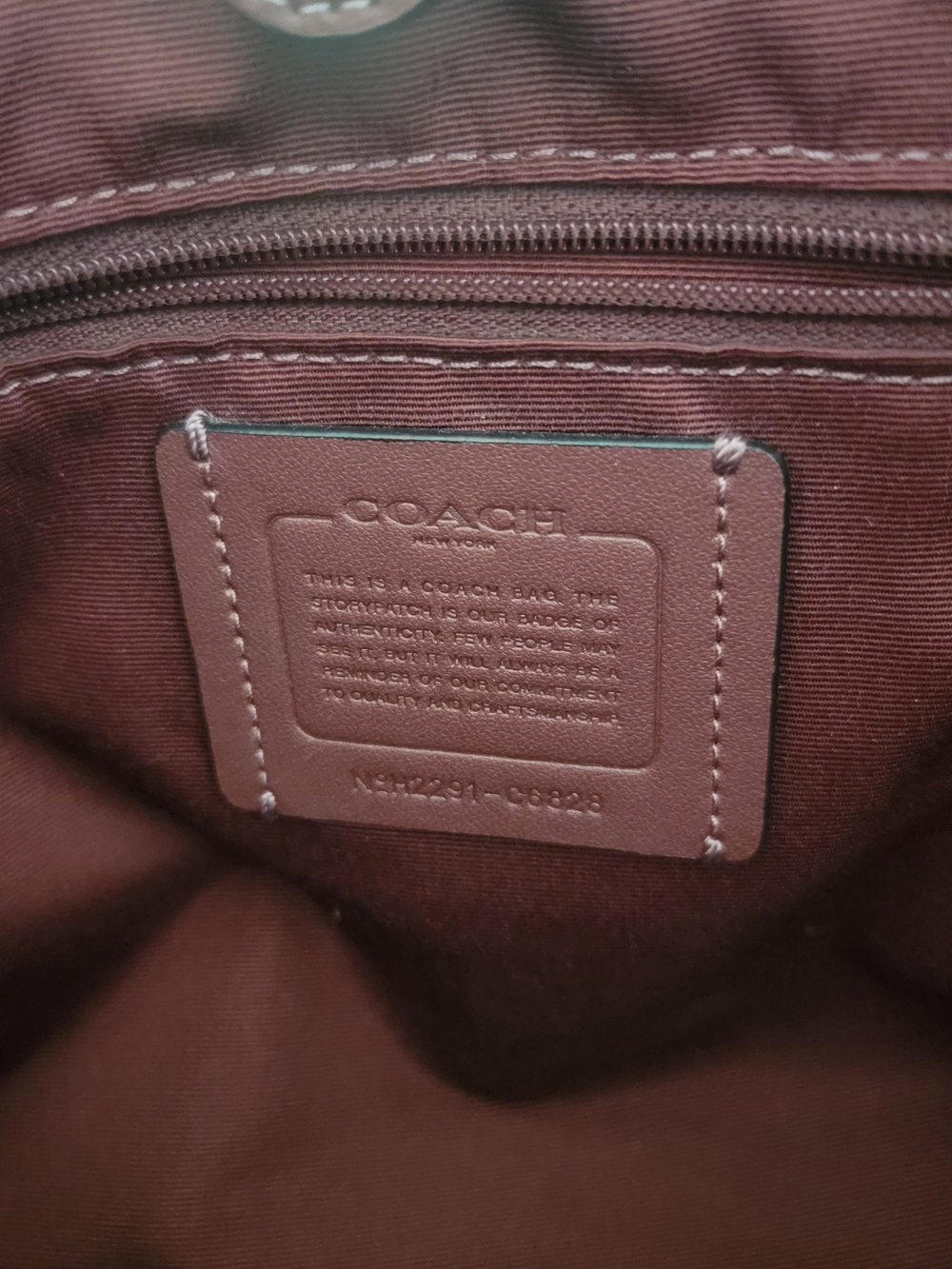 Coach Red Kristy Pebbled Leather Shoulder Bag with Brown Trim - Picture 3 of 6